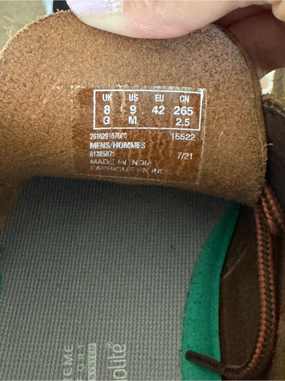 Clarks Overdale Mid Brown Leather Chukka Boots Mens 9 Ortholite Lug Sole